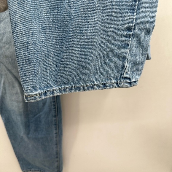 LEVIS 94 BAGGY BLUE distressed high rise woman grunge loose fit cotton jean 25 - Picture 5 of 12